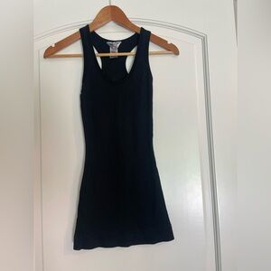 Hard Tail Forever Black Ribbed Racerback Tank Size Small